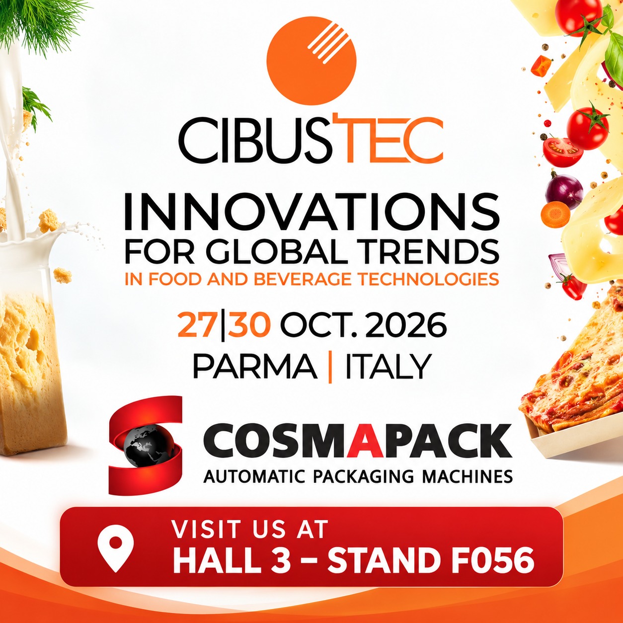 Cibus Tec 2026 – dal 27 al 30 Ottobre 2026